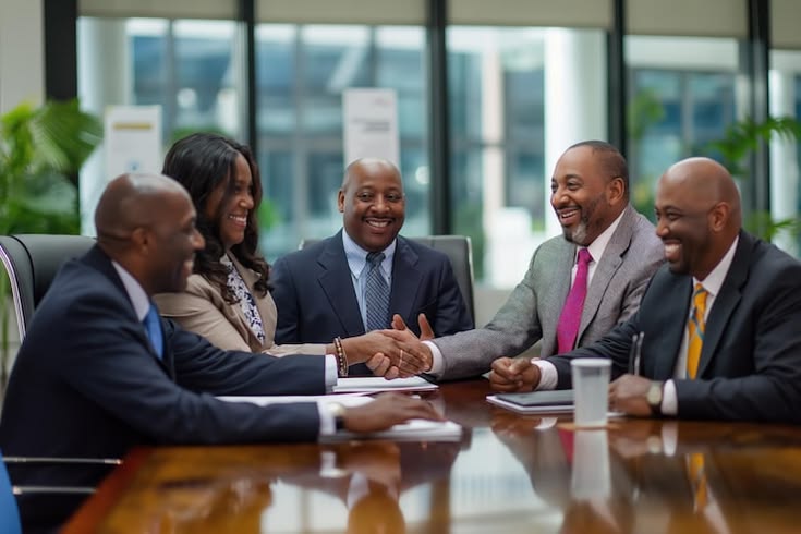 Heartsmiles Consult advisors in a client meeting
